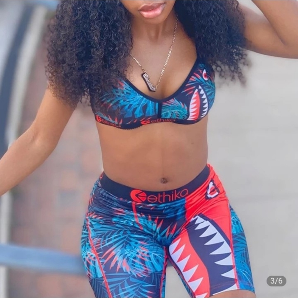 Ethika 2 piece short halter set